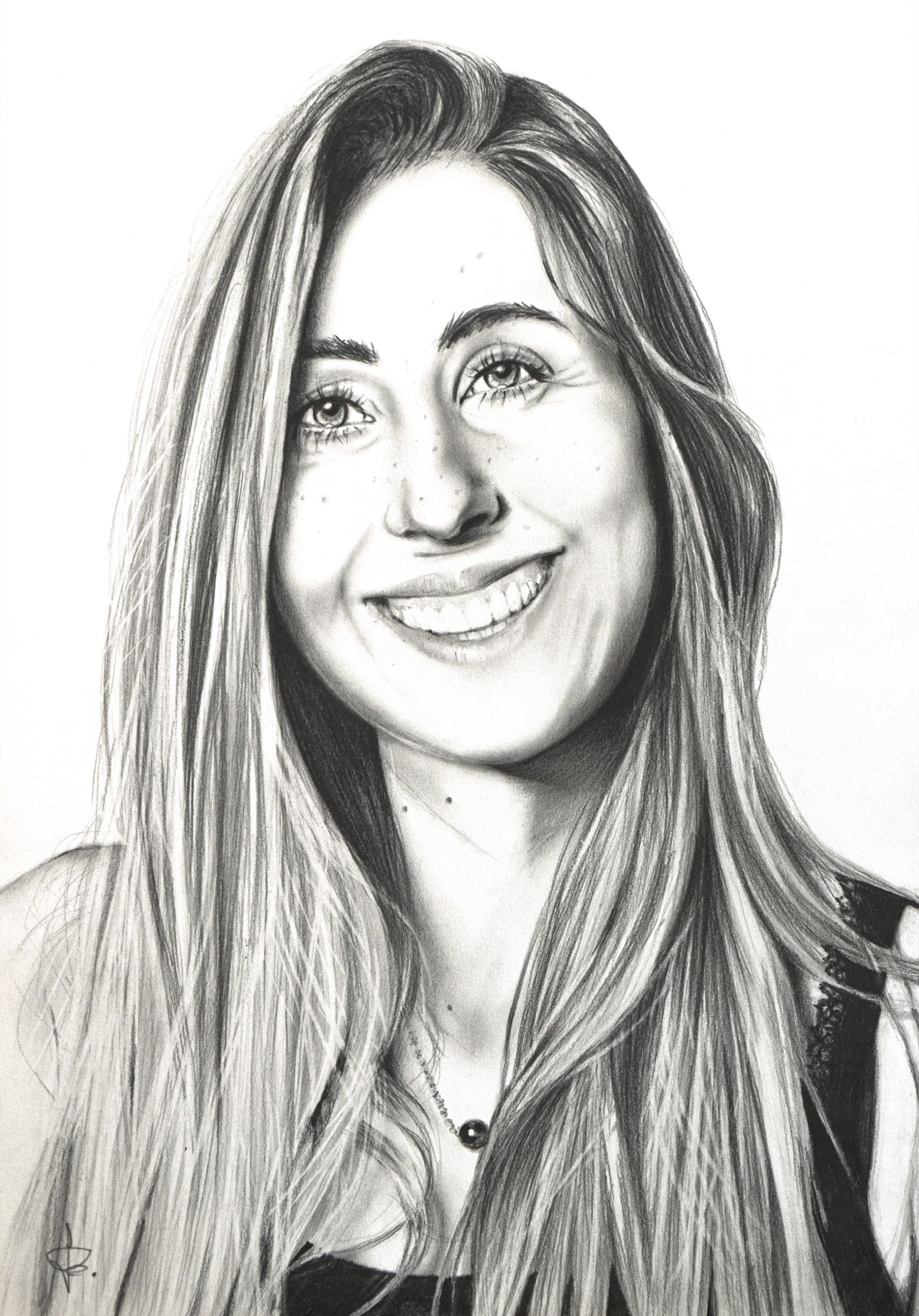 Portrait dessiné d’Anne-Cécile Lacoste par Laura Taccani